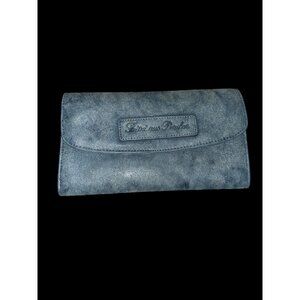 Fritzi aus Preußen Ladies Briefcase Purse Wallet Blue Composite Leather Wallet